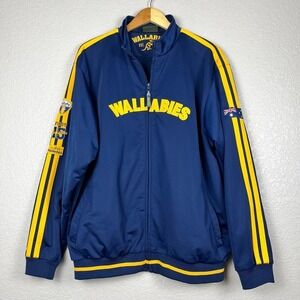 Vtg 90s Track Jacket Mens L Wallabies Rugby Union Team‎ Australia Varsity Retro
